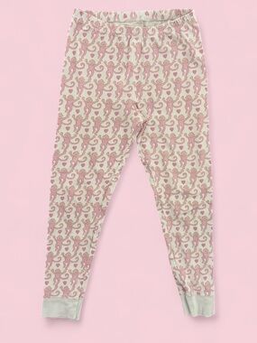 Roller Rabbit Girls Pink Monkey Print Pajama Pants Size 10Y